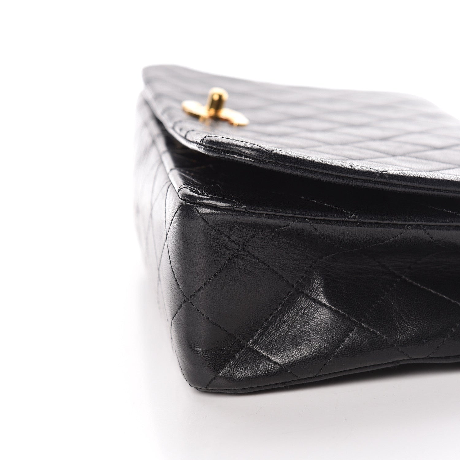 Chanel Lambskin Quilted Small Single Flap Black 11 of 13