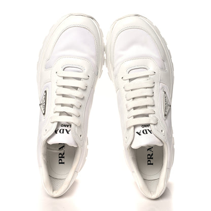 Prada Re-Nylon Spazzolato Triangle Mens Prax 01 45mm Sneakers 8 White 2 of 9