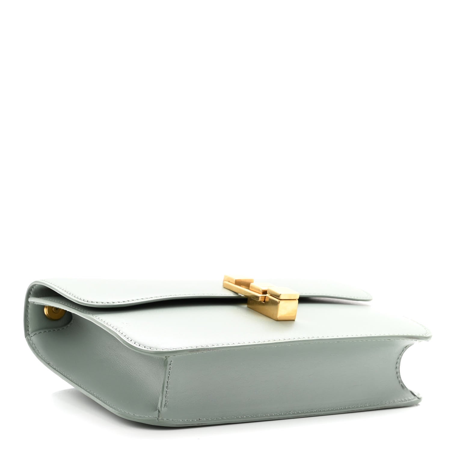 Saint Laurent Smooth Calfskin Carre Satchel Vert Opaline 4 of 9