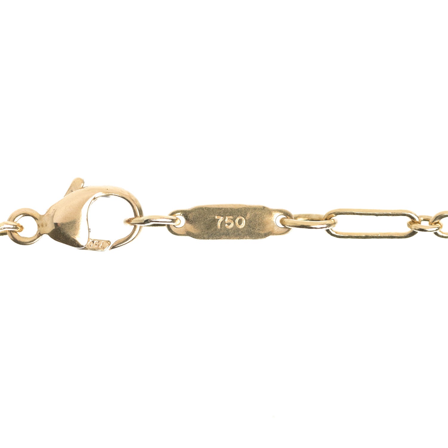 Tiffany 18K Yellow Gold Diamond Heart Pendant Link Chain Necklace 6 of 6