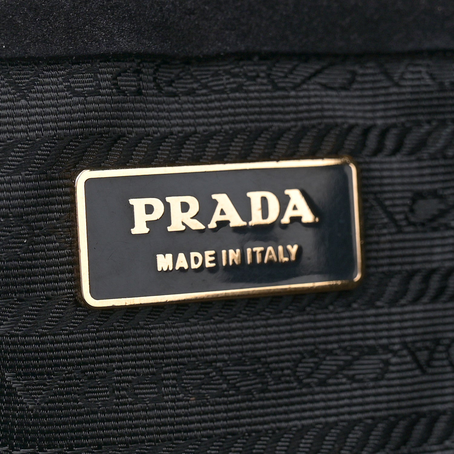 Prada Suede Easy Foldover Pushlock Satchel Black 6 of 13