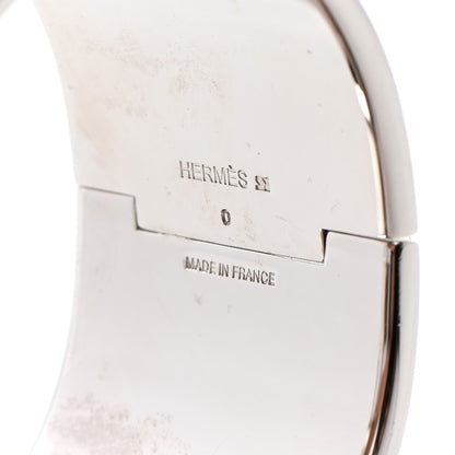 Hermes Enamel Clic Clac H Extra Wide Bracelet PM Red 4 of 5