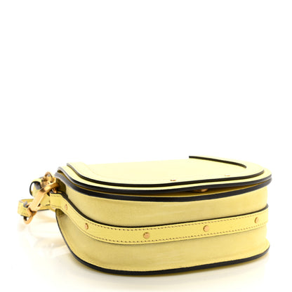 Chloe Calfskin Suede Small Nile Bracelet Bag Lemonade 4 of 10