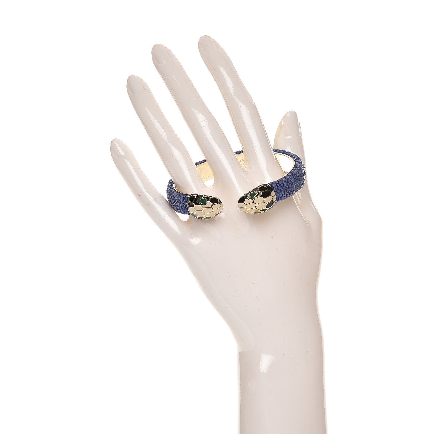 Bulgari Galuchat Serpenti Forever Bracelet M Royal Sapphire 2 of 4