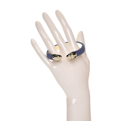 Bulgari Galuchat Serpenti Forever Bracelet M Royal Sapphire 2 of 4