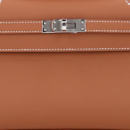 Hermes Swift Kelly Pochette Clutch Gold 8 of 11