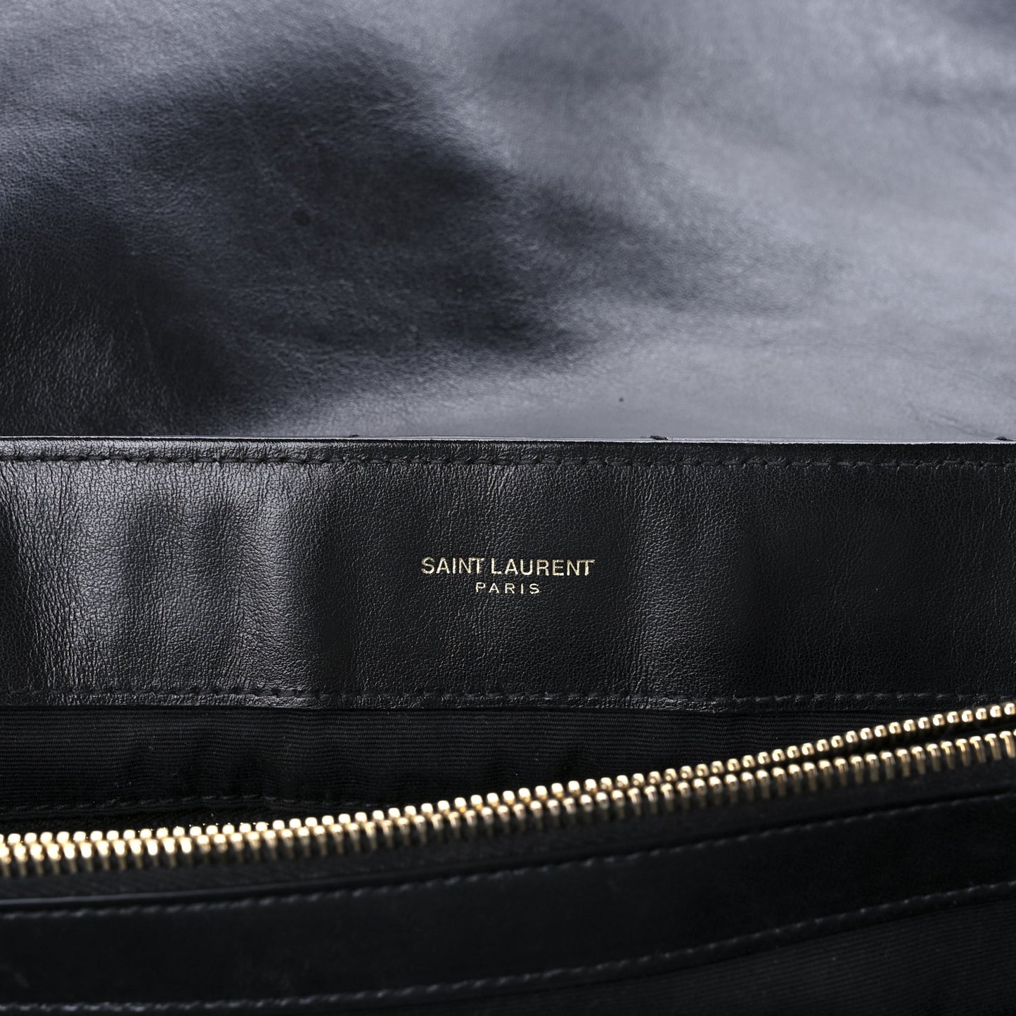 Calfskin Y Quilted Monogram Large Loulou Chain Satchel Black