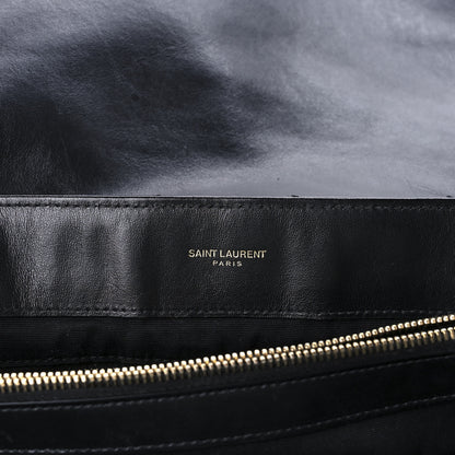 Saint Laurent Calfskin Y Quilted Monogram Large Loulou Chain Satchel Black 6 of 11