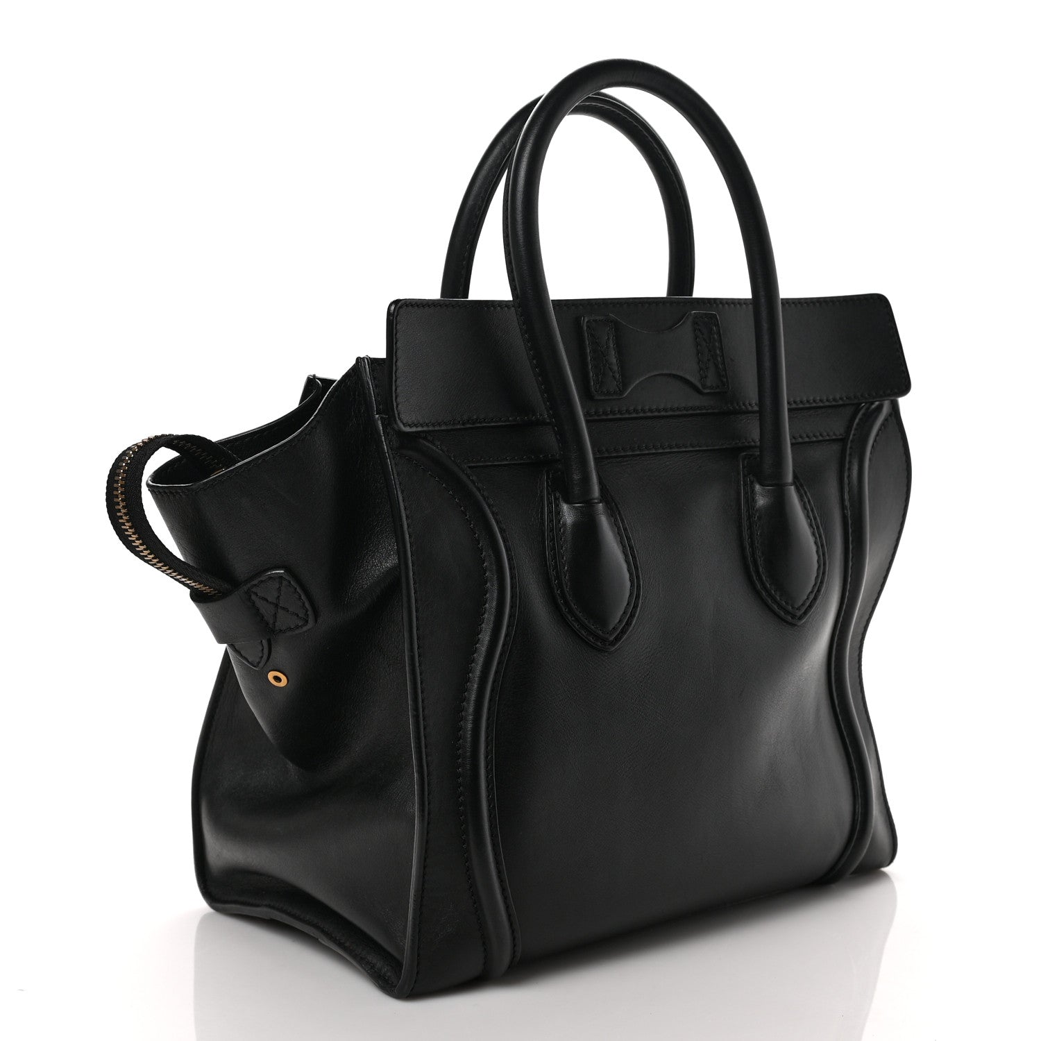 Celine Smooth Calfskin Mini Luggage Black 3 of 9