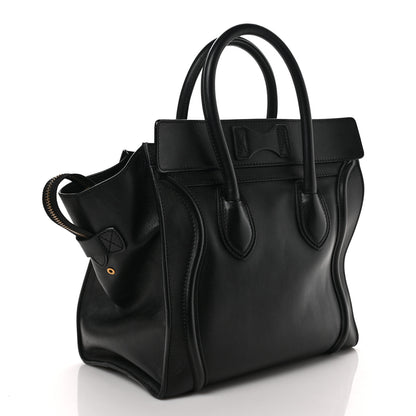 Celine Smooth Calfskin Mini Luggage Black 3 of 9