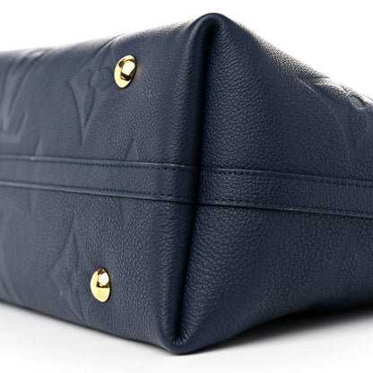 Louis Vuitton Empreinte Monogram Giant CarryAll MM Navy 10 of 11