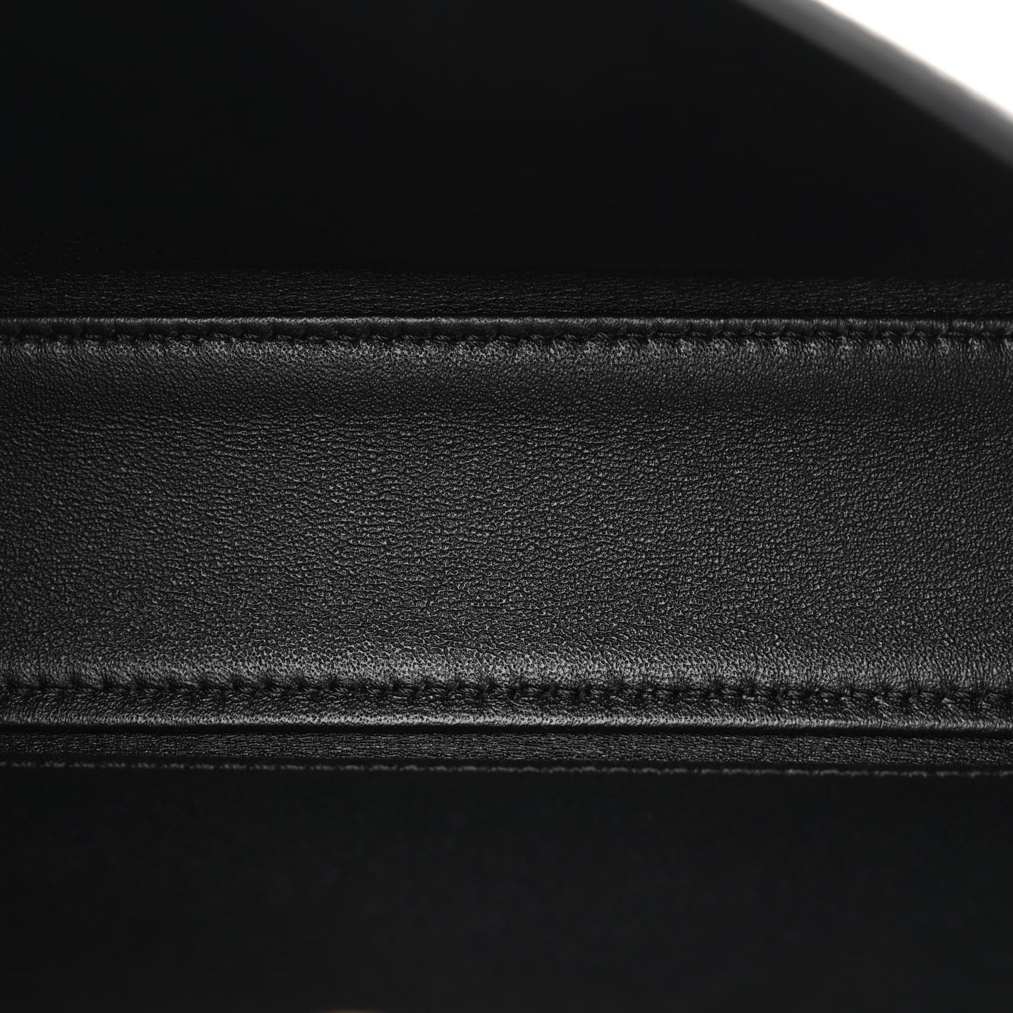 Shiny Calfskin Triomphe Chain Shoulder Bag Black