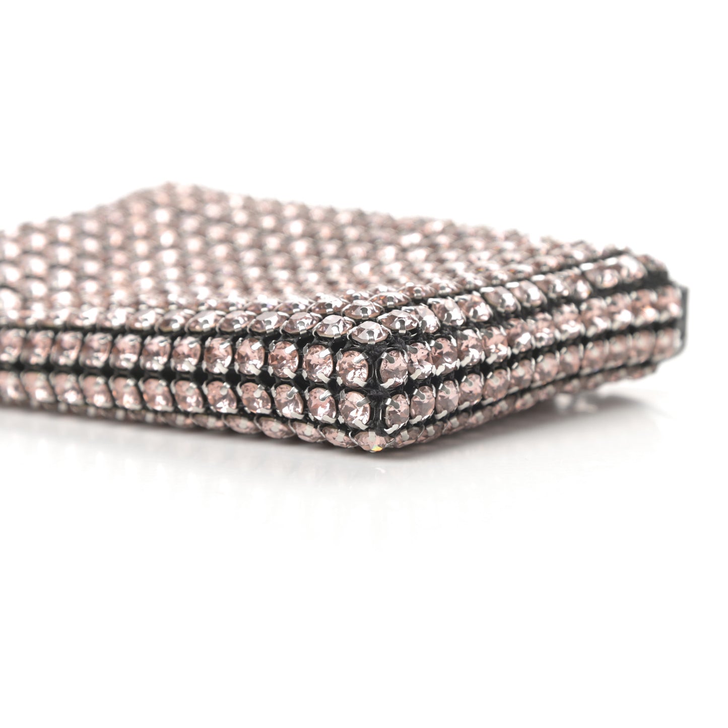 Crystal Rhinestone Nano Wanglock Chain Crossbody Sandstone
