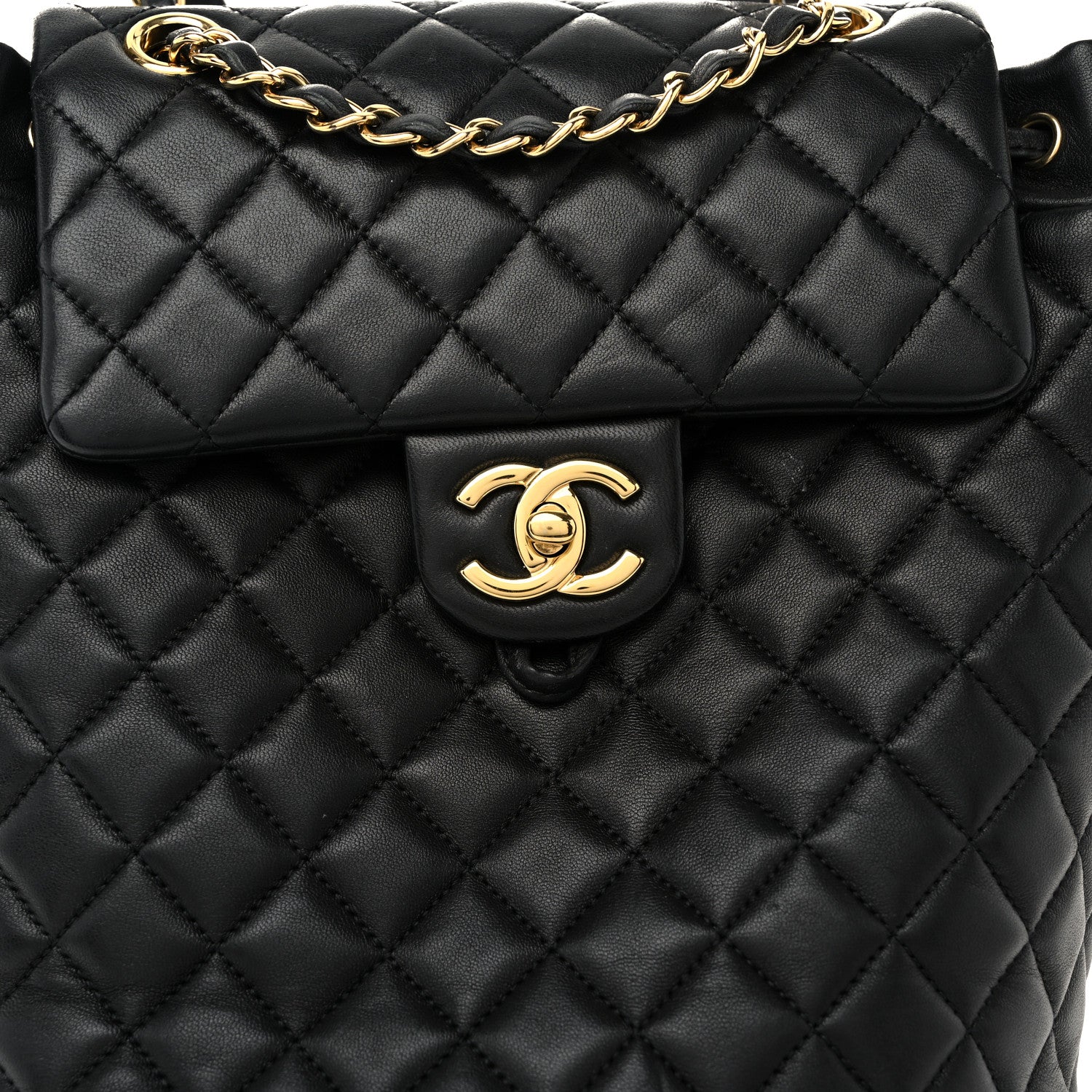 Chanel Lambskin Quilted Small Urban Spirit Backpack Black 8 of 11