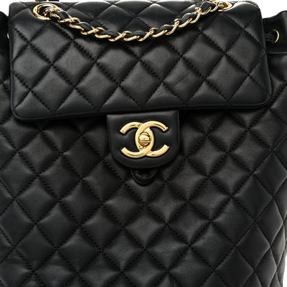 Chanel Lambskin Quilted Small Urban Spirit Backpack Black 8 of 11