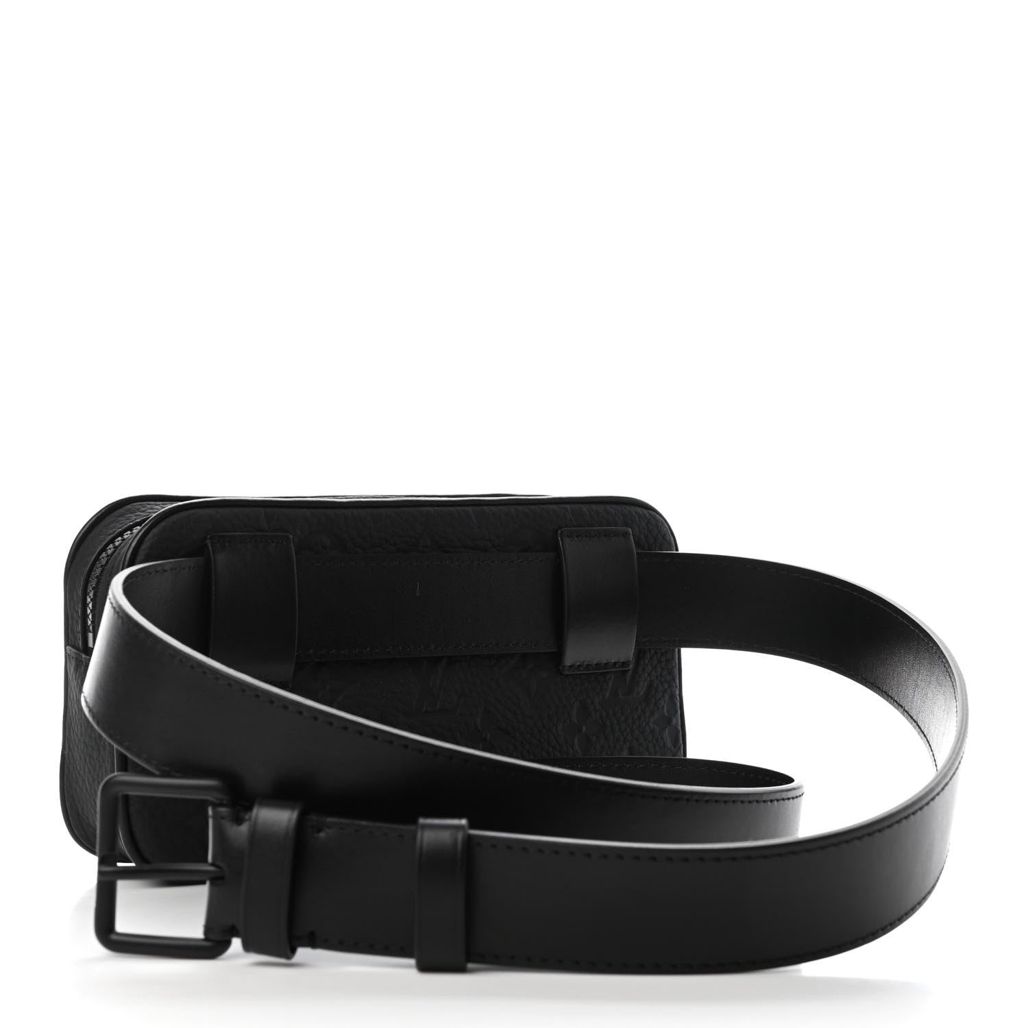 Louis Vuitton Taurillon Monogram Uniformes Solar Ray Soft Pochette Volga Belt Bag Black 2 of 4