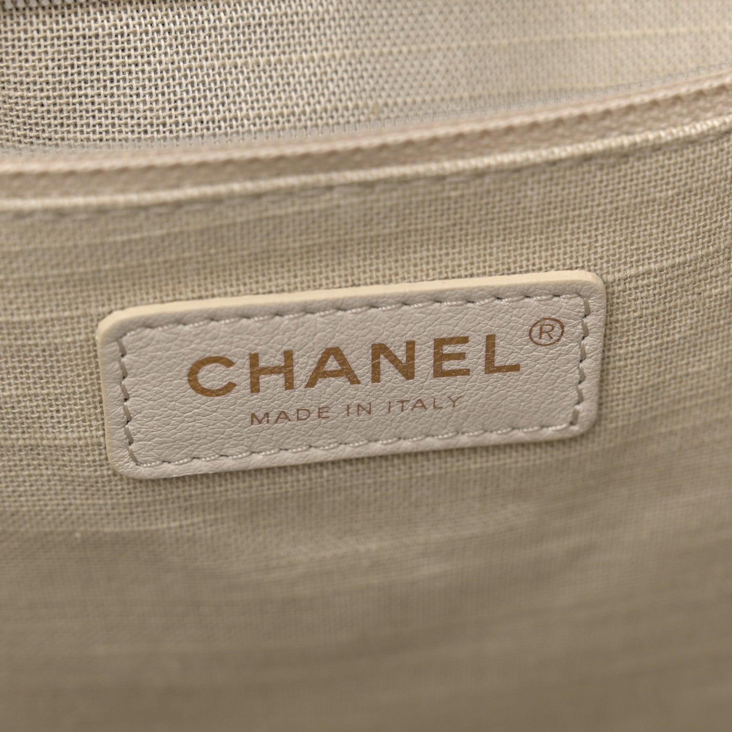 Chanel Denim Small Deauville Tote Dark Blue White 7 of 12