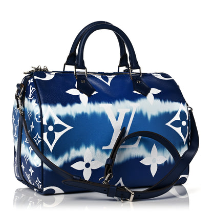 Louis Vuitton Monogram Escale Speedy Bandouliere 30 Blue 3 of 10