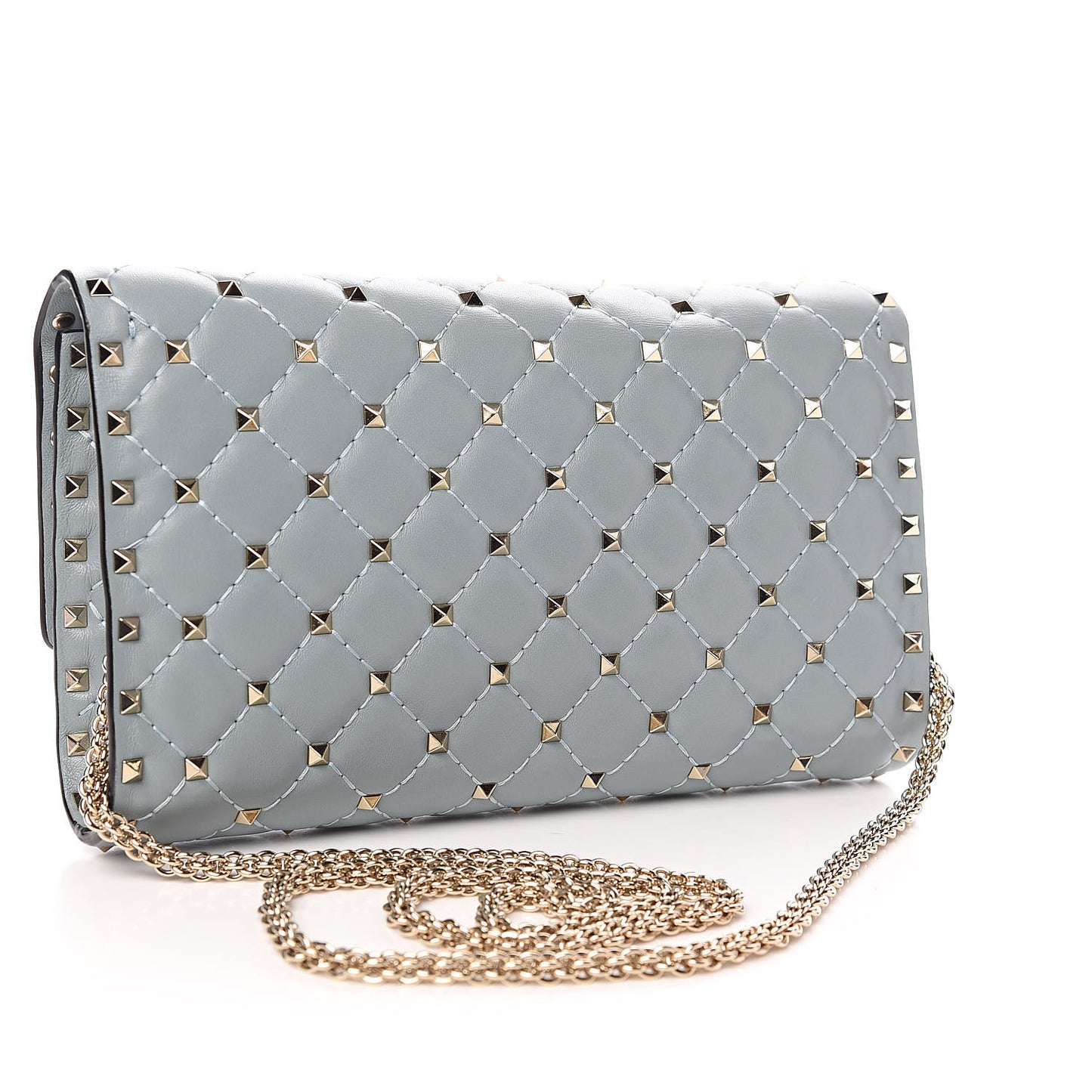 Nappa Rockstud Spike Wallet on Chain Nube