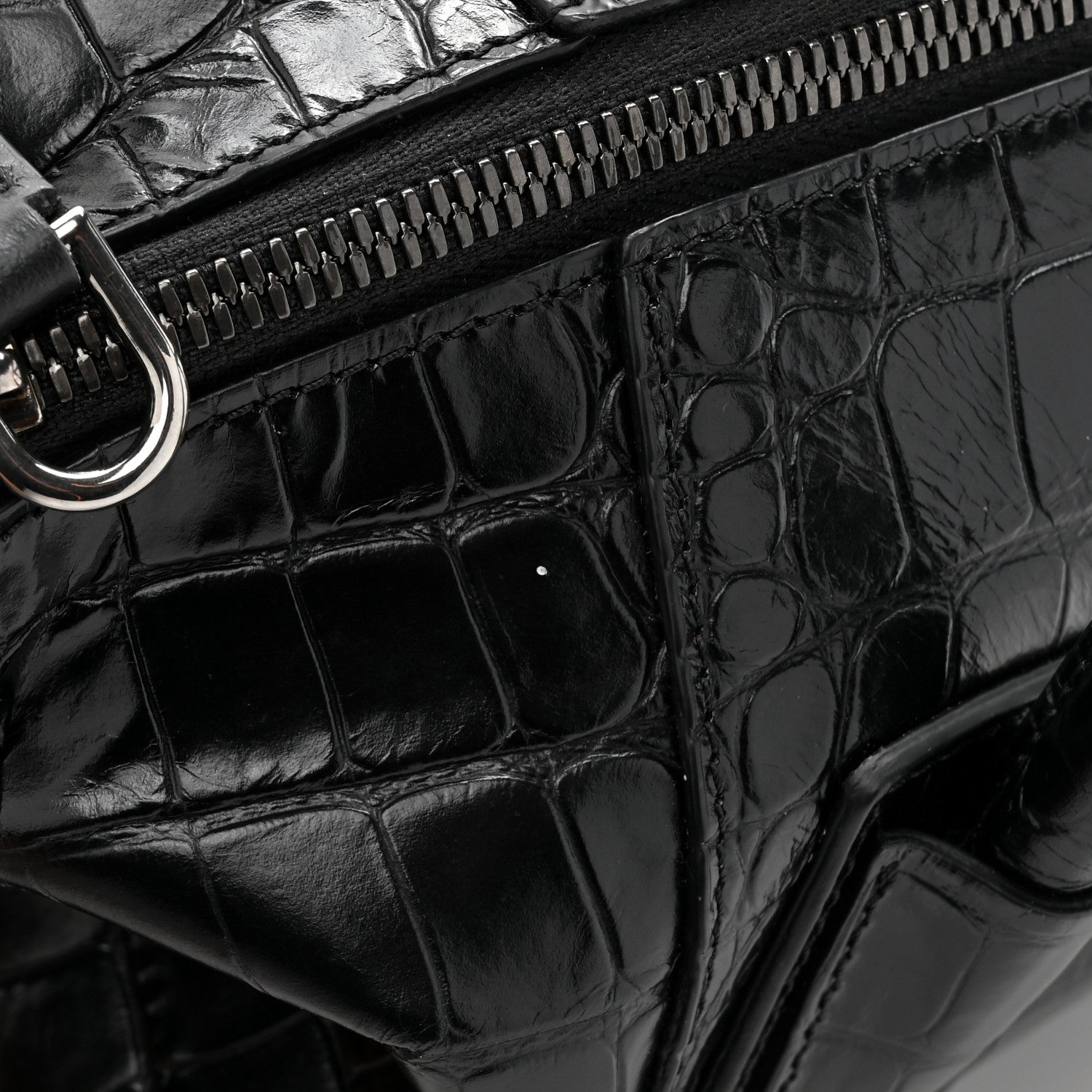 Givenchy Calfskin Crocodile Embossed Medium Soft Antigona Black 14 of 14