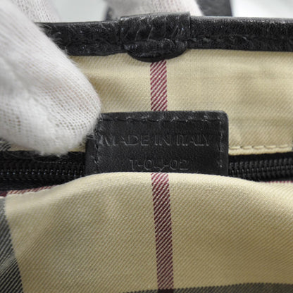 Burberry Pebbled Leather Satchel Black 9 of 9