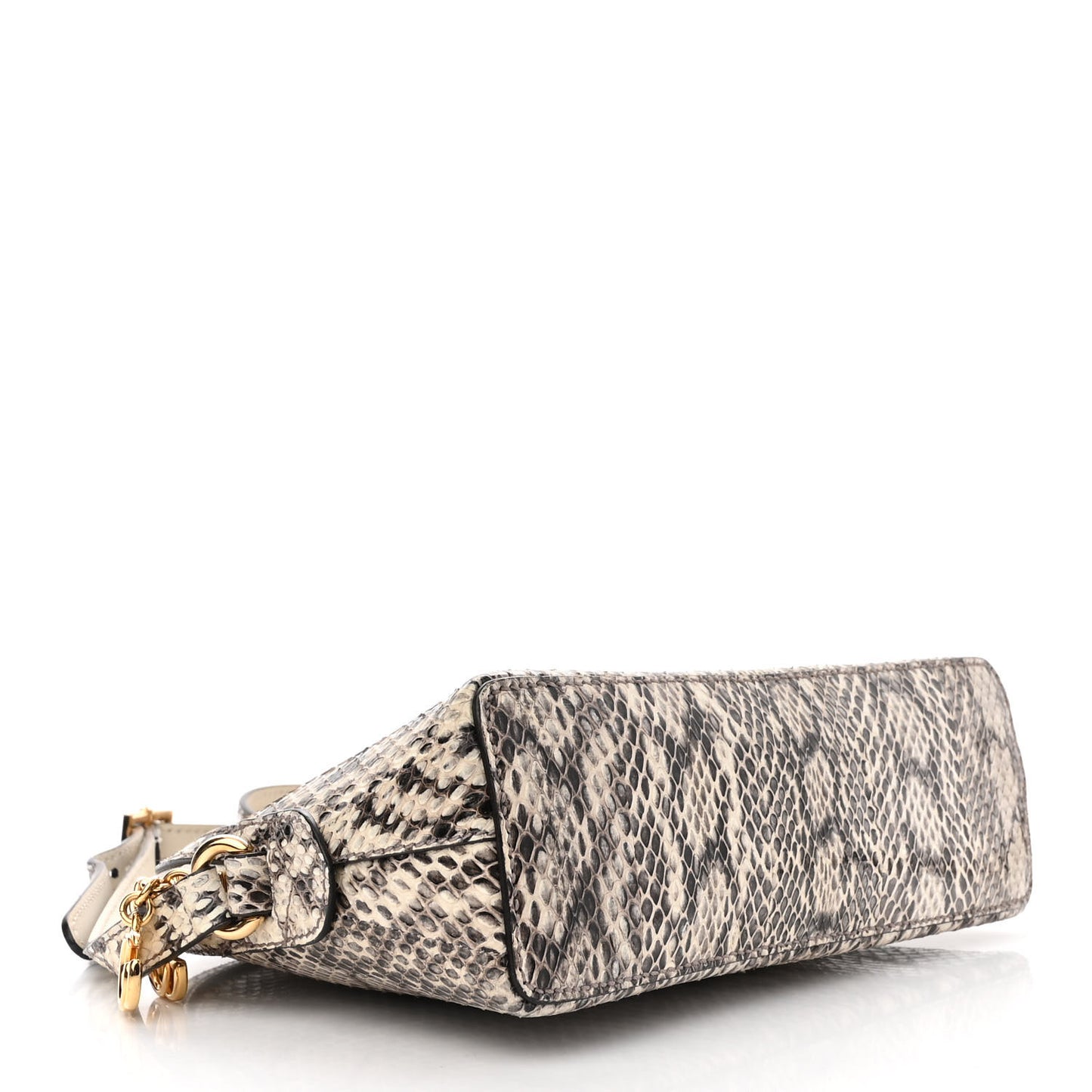 Snakeskin GG Small Ophidia Dome Shoulder Bag Roccia