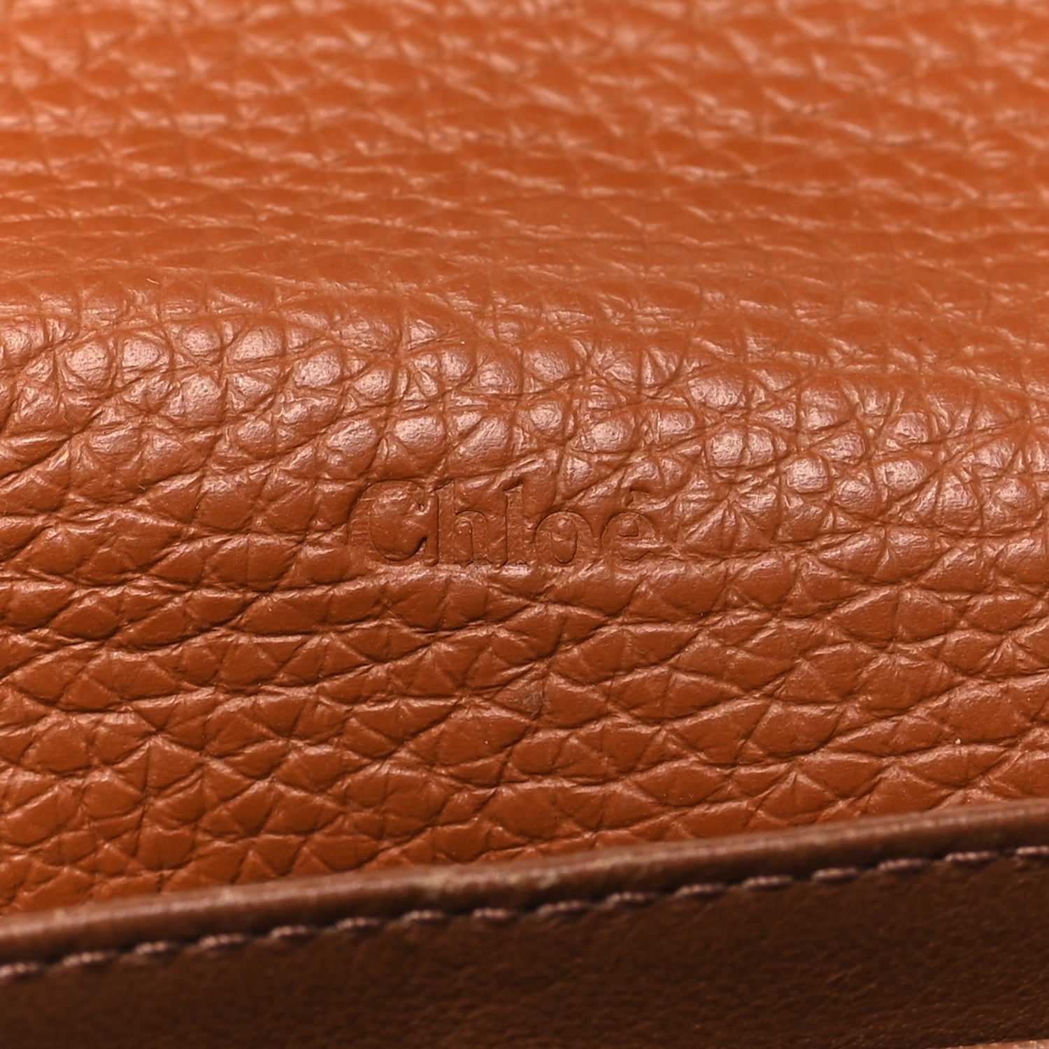 Chloe Calfskin Marcie Continental Flap Wallet Tan 6 of 8