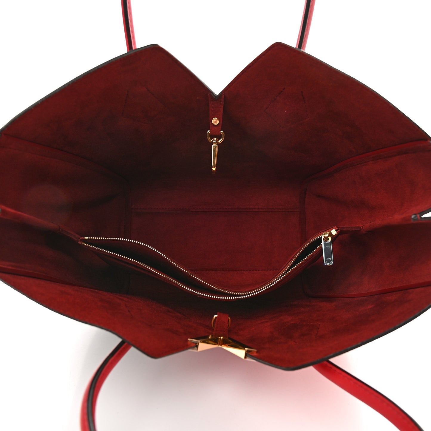 Calfskin Monogram Kimono Tote Cherry