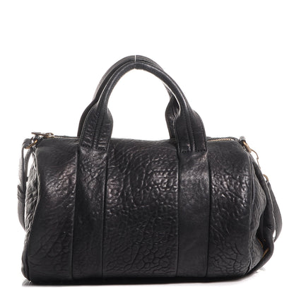 Alexander Wang Pebbled Lambskin Rocco Black Antique Brass Hardware 1 of 7