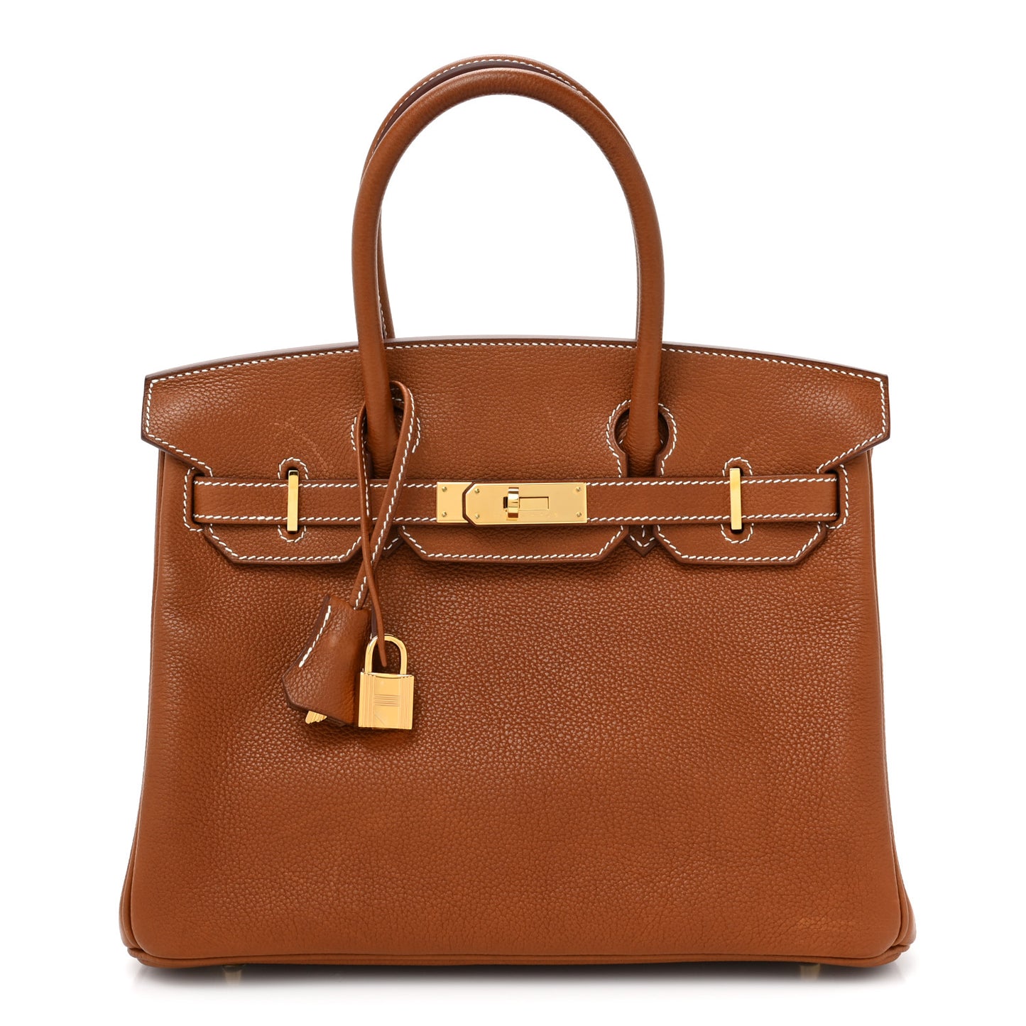 Natural Barenia Faubourg Birkin 30 Fauve