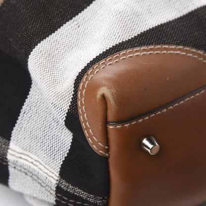 Burberry Canvas Mega Check Medium Maidstone Saddle Brown 13 of 14