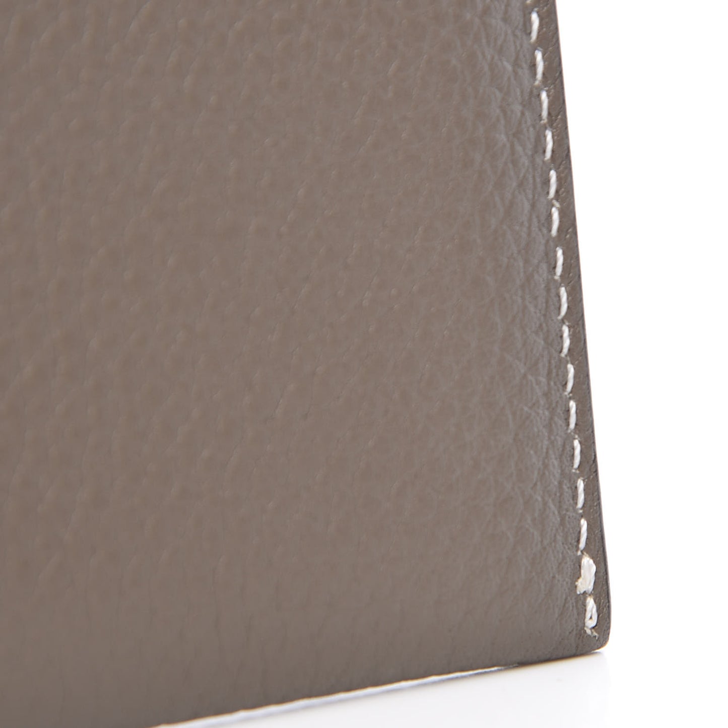 Drummed Calfskin Bi-Color Card Holder Souris
