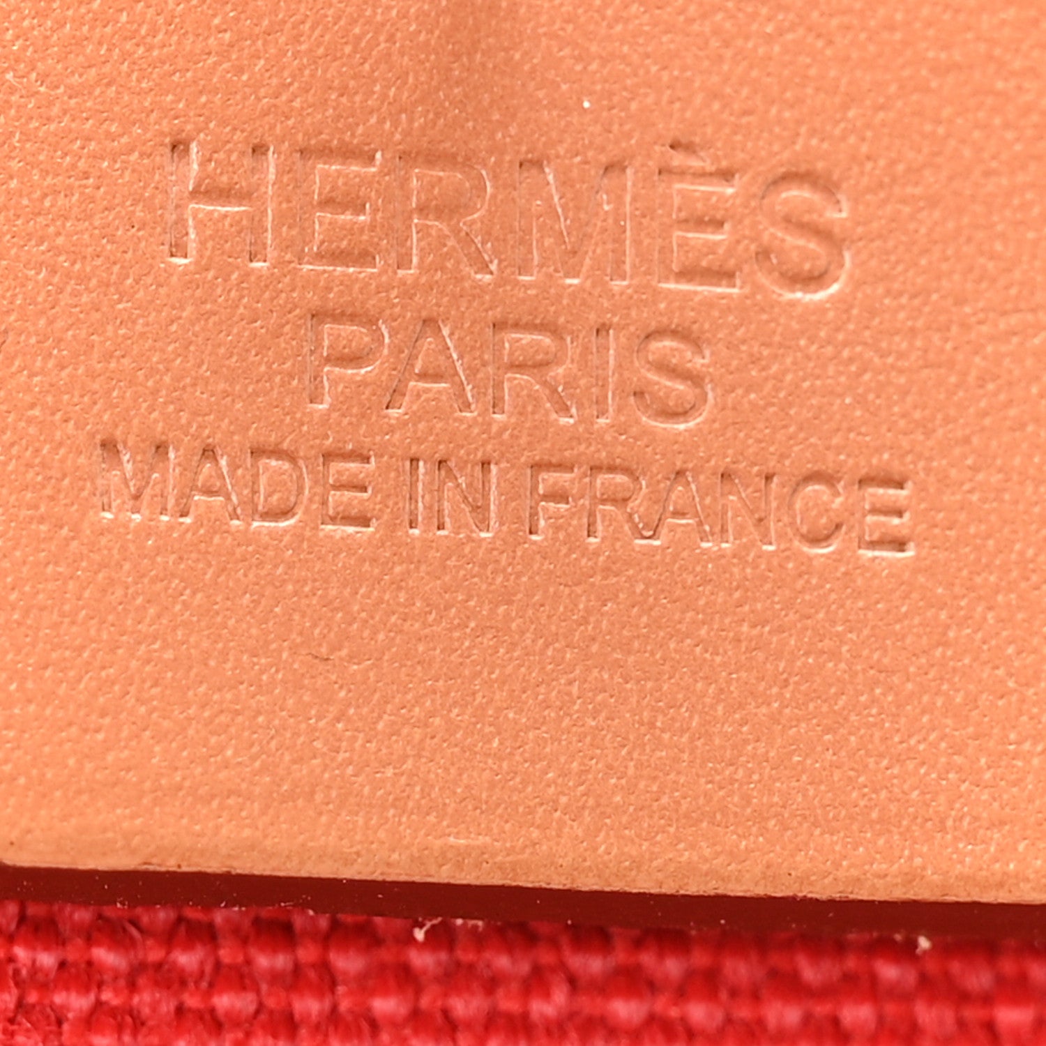 Hermes Vache Hunter Toile Herbag Zip 31 PM Rouge Tomate Natural 6 of 10