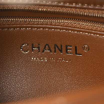 Chanel Shearling Lambskin Quilted Mini Furry Coco Flap Beige Dark Brown 6 of 10
