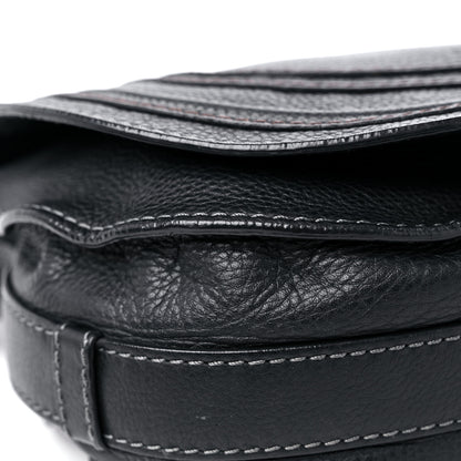 Chloe Calfskin Medium Marcie Round Crossbody Bag Black 7 of 20