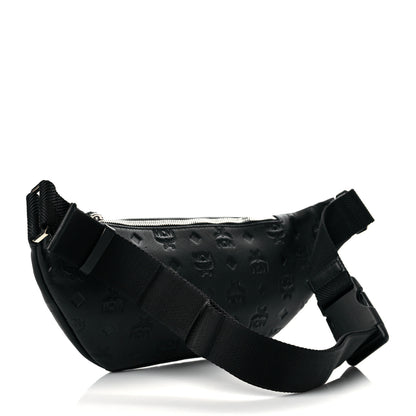 MCM Calfskin Ottomar Monogram Fursten Belt Bag Black 3 of 10