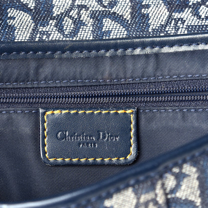 Christian Dior Monogram Saddle Bag Blue 6 of 10