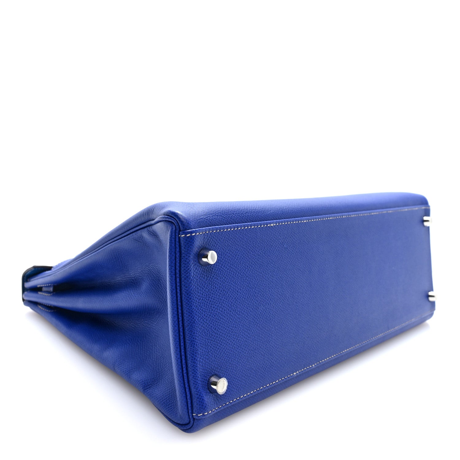Hermes Epsom Kelly Sellier 35 Bleu Electrique 4 of 10