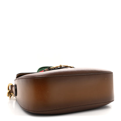 Gucci Calfskin Medium Lady Web Shoulder Bag Cuir 4 of 15