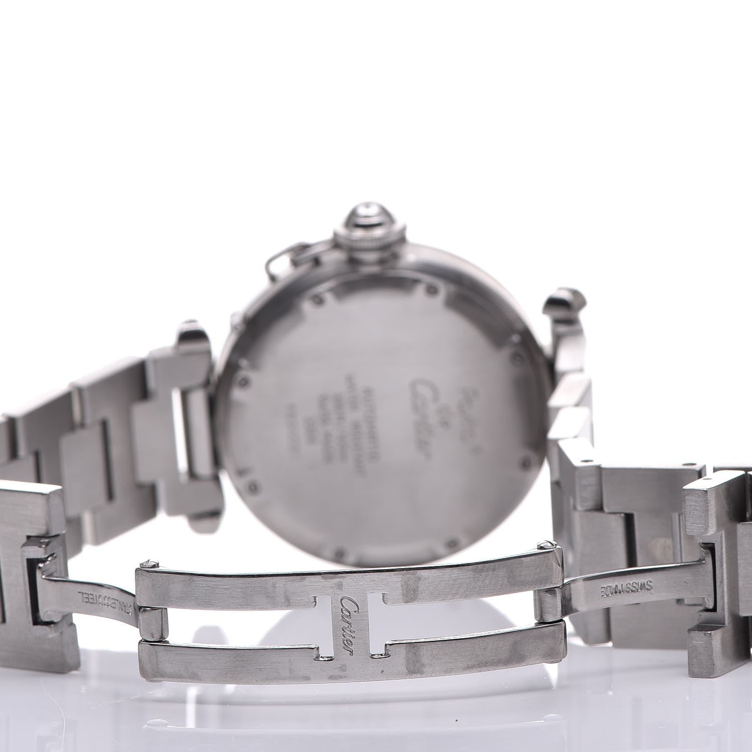 Cartier Stainless Steel 35mm Pasha C Automatic Watch Pink 7 of 8