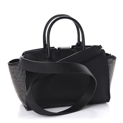 Saint Laurent Smooth Calfskin Studded Baby Monogram Downtown Cabas Black 3 of 11