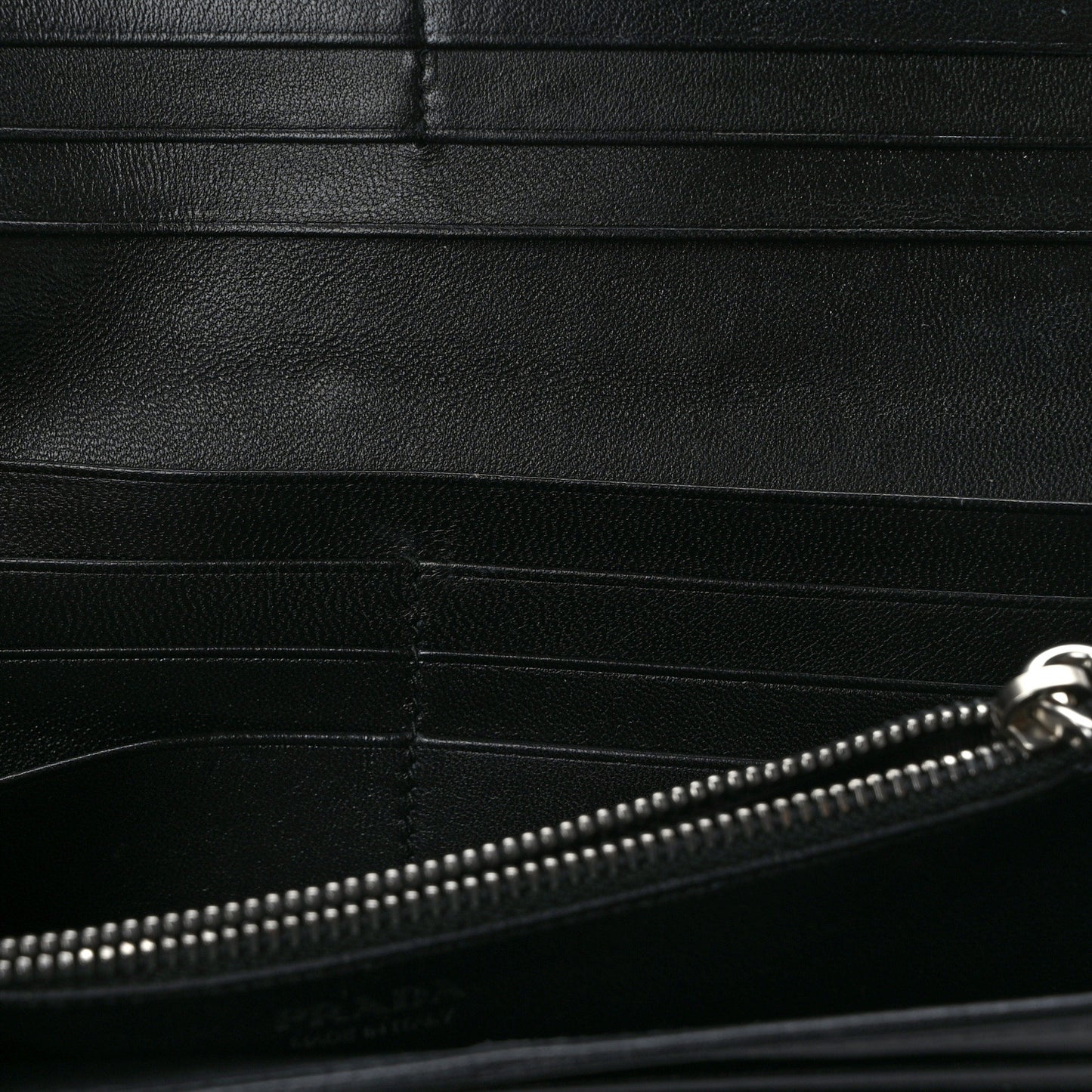 Soft Calfskin Diagramme Continental Wallet Black