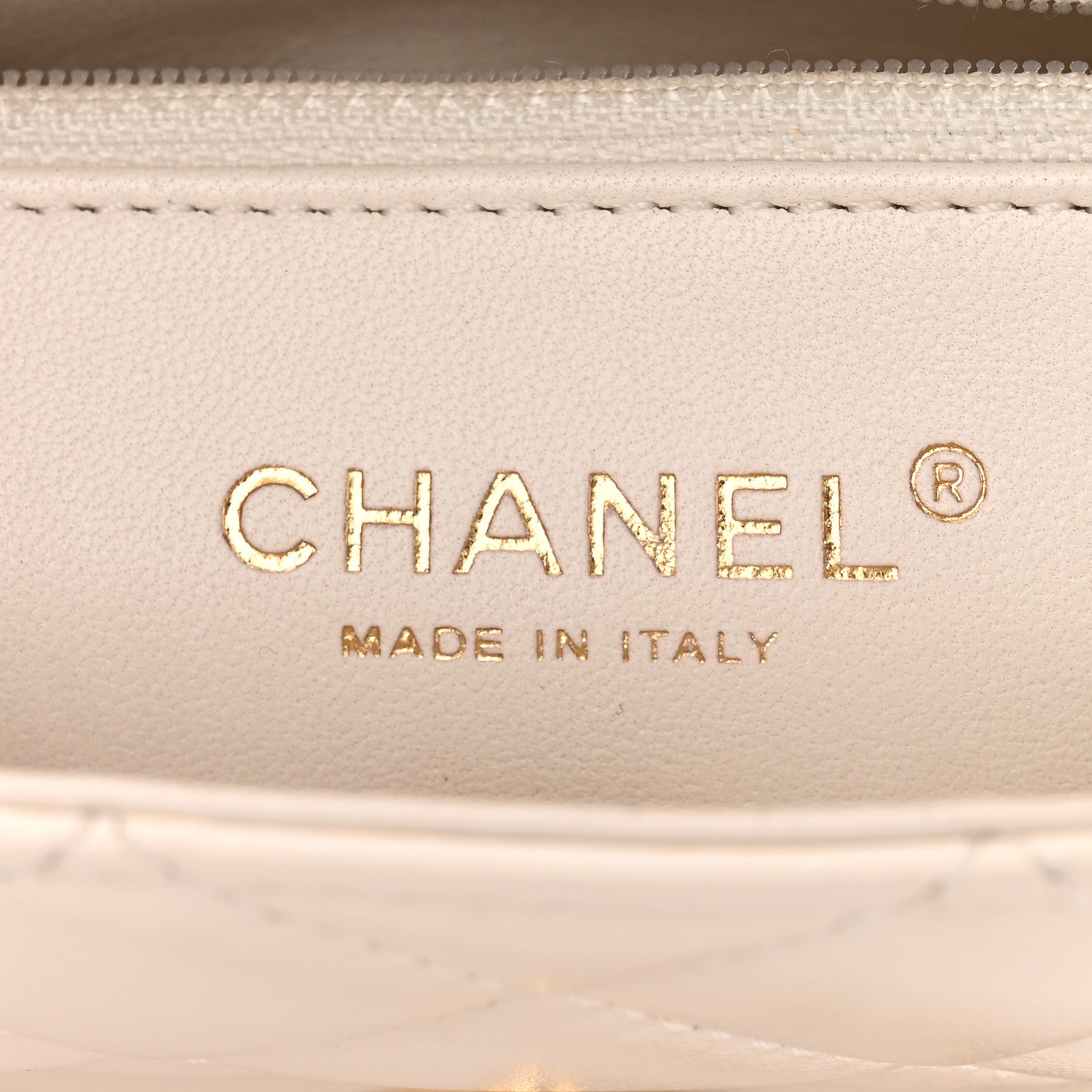 Chanel Shiny Lambskin Quilted Golden Links Top Handle Flap White 6 of 12