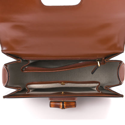 Gucci Boarded Dyana Lux Calfskin Web Medium Bamboo 1947 Top Handle Bag Brown 5 of 9