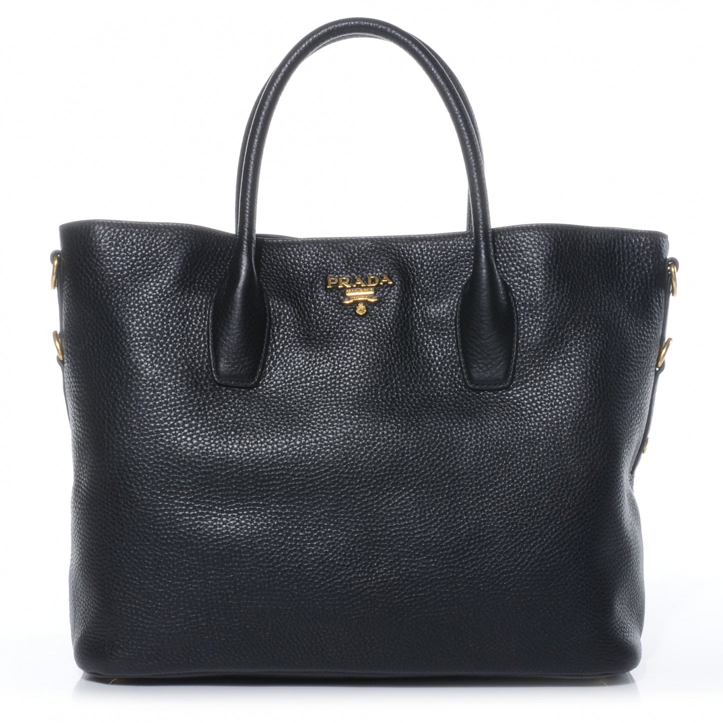 Vitello Daino Tote Black
