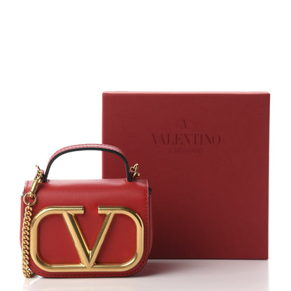 Valentino Garavani Calfskin Mini Supervee Crossbody Bag Rouge Pur 10 of 10