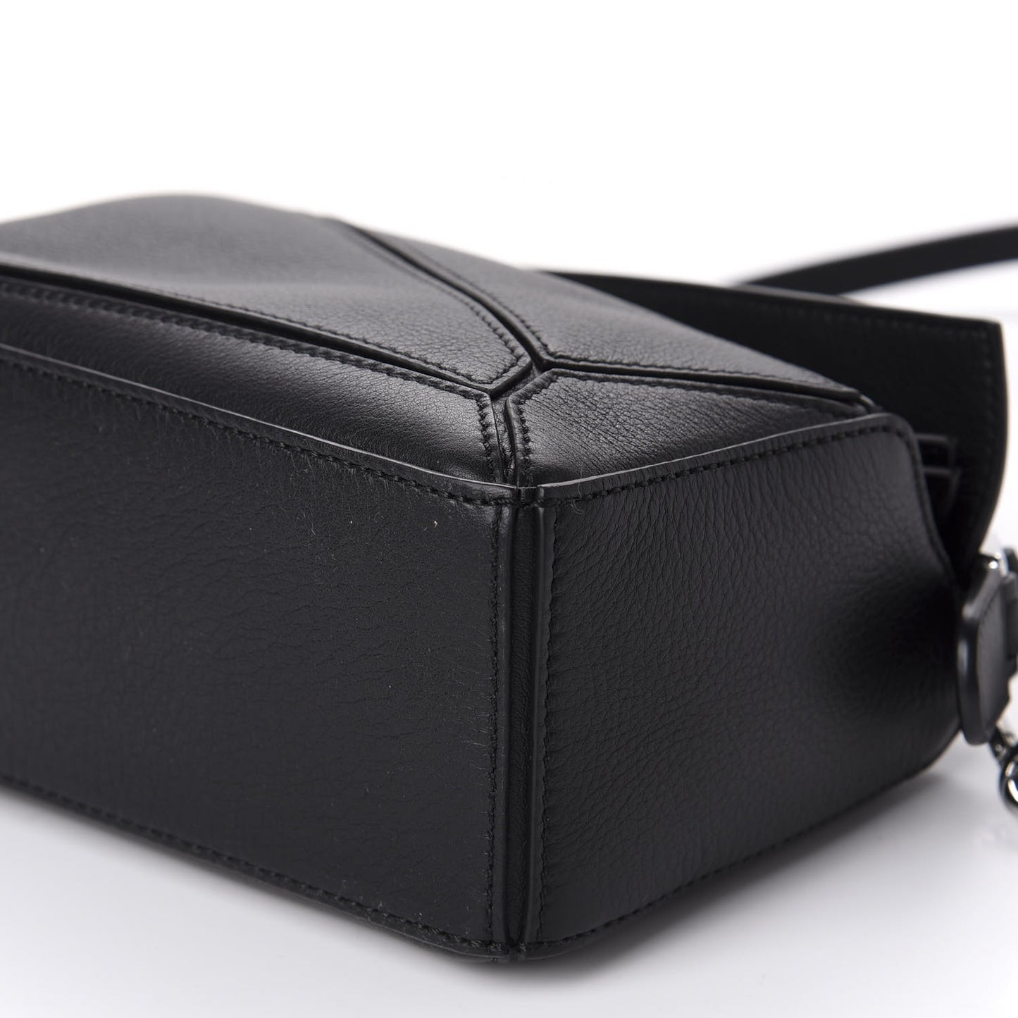 Calfskin Mini Puzzle Bag Black