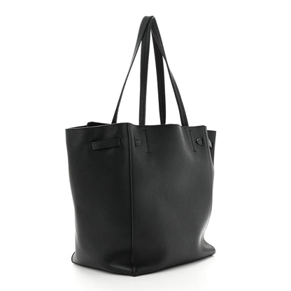 Celine Soft Grained Calfskin Small Belt Cabas Phantom Black 3 of 10