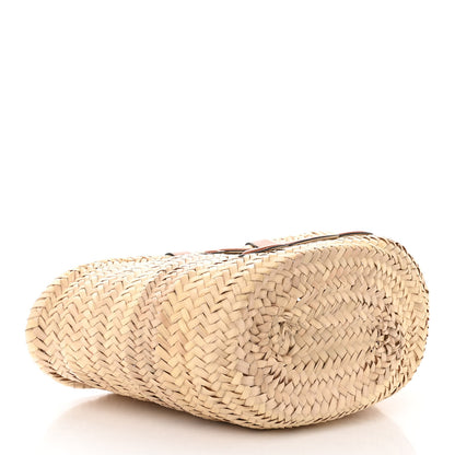Celine Raffia Calfskin Triomphe Teen Panier Tan 4 of 9