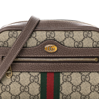 Gucci GG Supreme Monogram Web Mini Ophidia Shoulder Bag Brown 8 of 10
